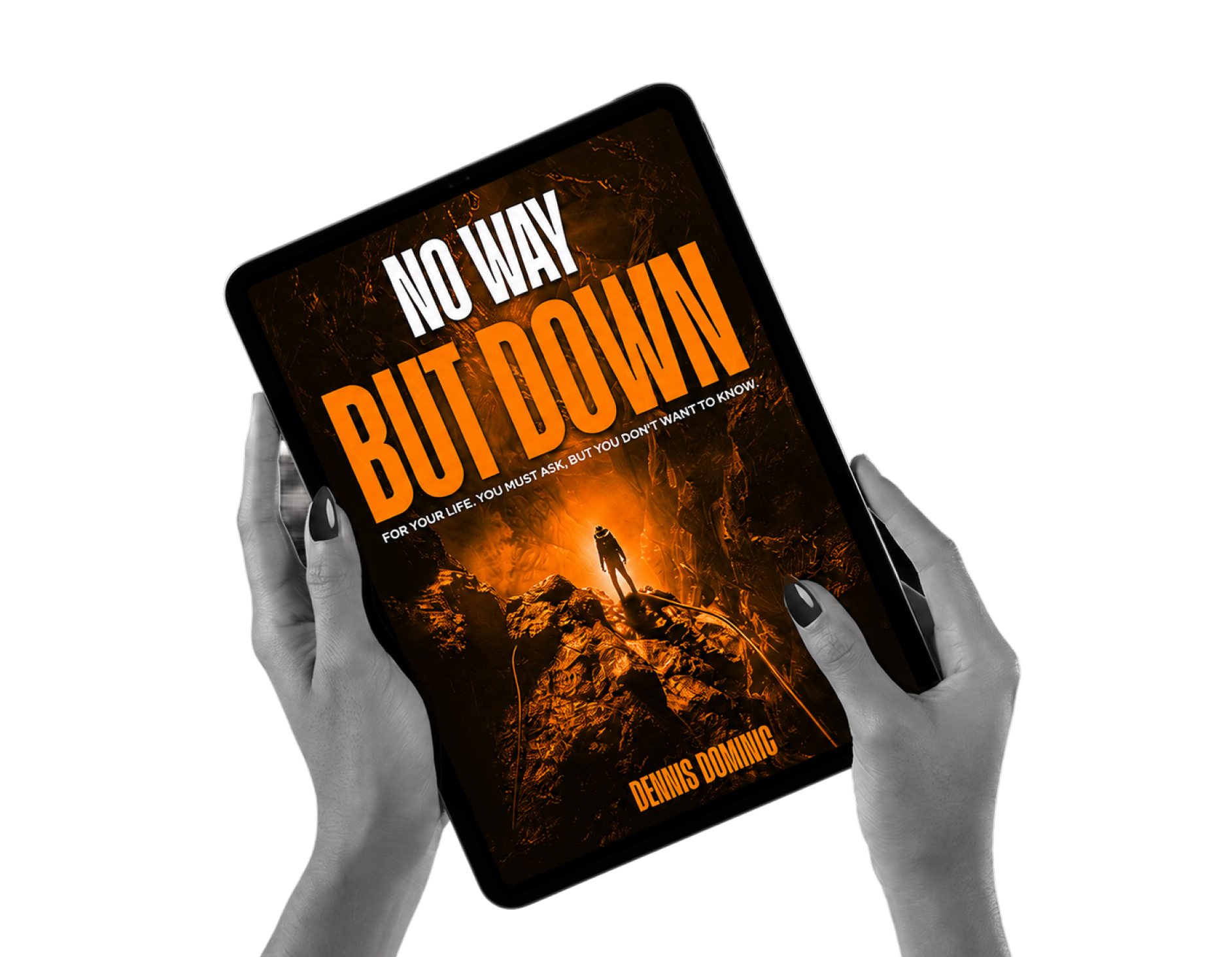 Author working on laptop